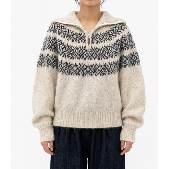 Snowfall Half-Zip Sweater